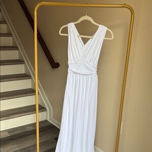 Susana Monaco White Cross-back Maxi Dress NWT